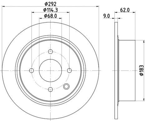 Диск тормозной VENUCIA M50V, NISSAN (DFAC), NISSAN VERSA, NISSHINBO (ND2046K)