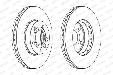 Диск гальмівний SEAT ALHAMBRA, FORD GALAXY, VW SHARAN, FERODO (DDF846)