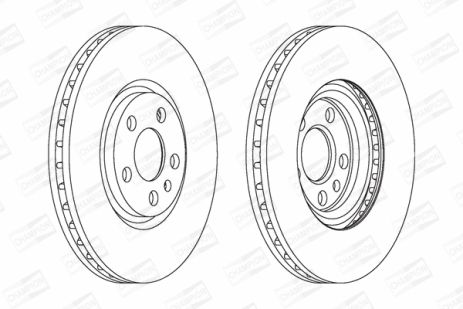 Диск гальмівний LANCIA PHEDRA, PEUGEOT 807, FIAT ULYSSE, CHAMPION (562224CH)