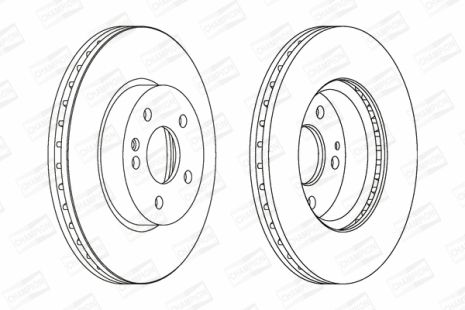 Диск тормозной MERCEDES-BENZ VITO, MERCEDES-BENZ V-CLASS, MERCEDES-BENZ VIANO, CHAMPION (562392CH)