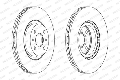 Диск тормозной LANCIA DELTA, ALFA ROMEO, FIAT IDEA, FERODO (DDF220)