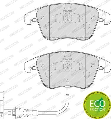 Комплект гальмівних колодок, дискове гальмо AUDI Q3, VW GOLF V, FERODO (FDB4057)