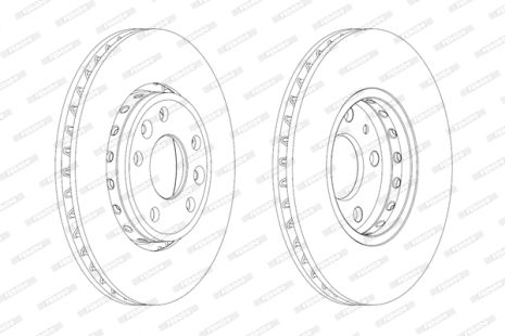 Диск тормозной RENAULT SCÉNIC, RENAULT LATITUDE, RENAULT MEGANE, FERODO (DDF1726)