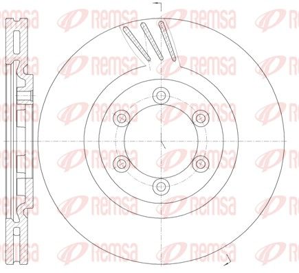 Диск тормозной SSANGYONG RODIUS, SSANGYONG REXTON, REMSA (6100010)