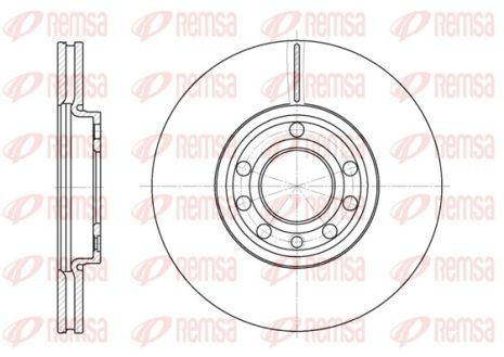 Диск тормозной CADILLAC BLS, FIAT CROMA, OPEL VECTRA, REMSA (668910)