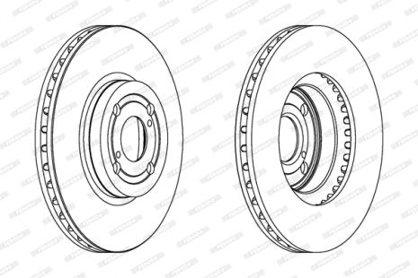 Диск тормозной TOYOTA COROLLA, TOYOTA MATRIX, FERODO (DDF1461C)