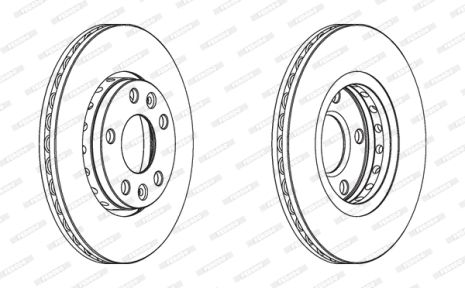 Диск гальмівний NISSAN TOWNSTAR, DACIA DUSTER, RENAULT KAPTUR, FERODO (DDF1728)