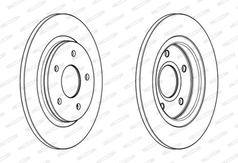 Диск гальмівний VW ROUTAN, FIAT FREEMONT, DODGE JOURNEY, FERODO (DDF1808C)