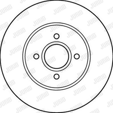 Диск гальмівний FORD FOCUS, JURID (562206JC)