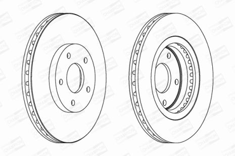 Диск тормозной RENAULT KOLEOS, NISSAN QASHQAI, NISSAN X-TRAIL, CHAMPION (562578CH)