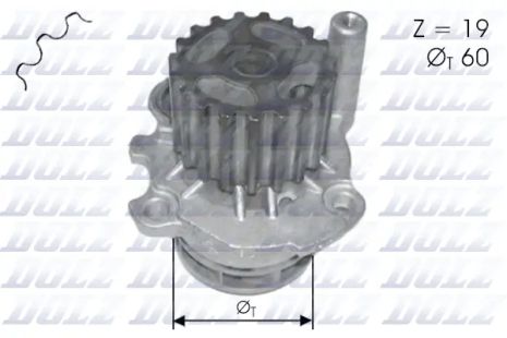 Водяний насос, помпа SKODA FABIA, AUDI A2, VW POLO, DOLZ (A196)