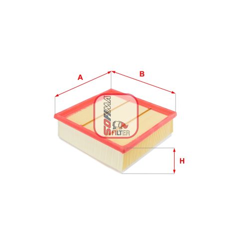 Фільтр повітряний OPEL COMBO, ALFA ROMEO, FIAT DOBLO, SOFIMA (S3297A)