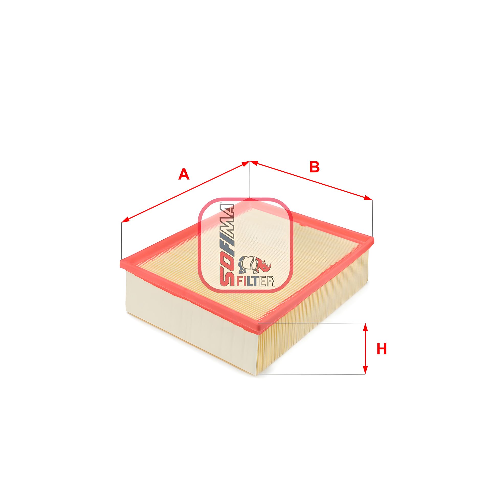 Повітряний фільтр для SEAT EXEO, AUDI A4, SOFIMA (S5302A) Повітряний фільтр для SEAT EXEO, AUDI A4, SOFIMA (S5302A)