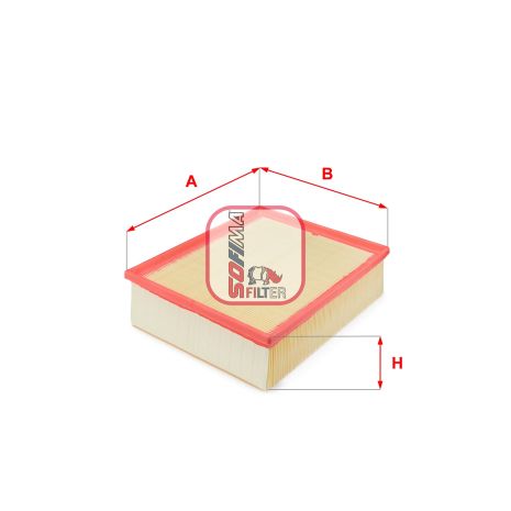 Фильтр воздушный SEAT EXEO, AUDI A4, SOFIMA (S5302A)