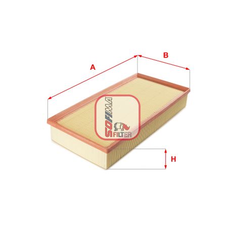 Фільтр повітряний AUDI Q7, VW TOUAREG, PORSCHE CAYENNE, SOFIMA (S3329A)