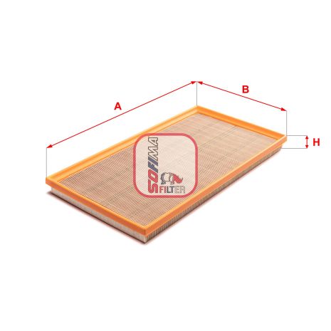 Фільтр повітряний MERCEDES-BENZ VITO, MERCEDES-BENZ MARCO, MERCEDES-BENZ V-CLASS, SOFIMA (S3A67A)