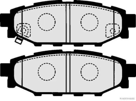 Комплект тормозных колодок, дисковый тормоз TOYOTA GT, SUBARU IMPREZA, JAKOPARTS (J3617003)