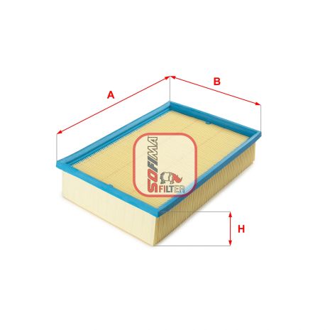 Фильтр воздушный VW GOLF, AUDI QUATTRO, AUDI A6, SOFIMA (S0946A)