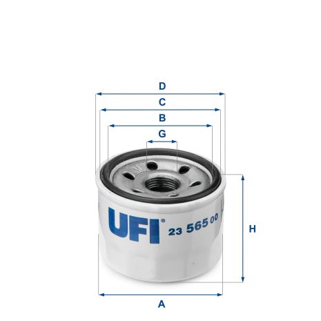 Фільтр масляний MITSUBISHI i, SMART FORTWO, UFI (2356500)