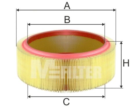 Фильтр воздушный DACIA LOGAN, RENAULT LOGAN, M-FILTER (A580)