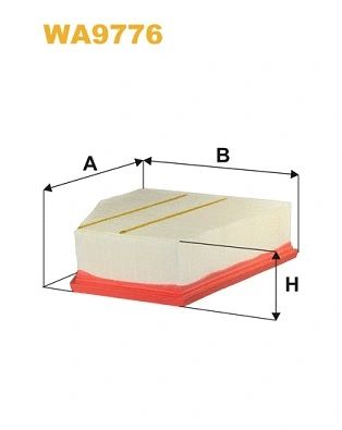 Фильтр воздушный AUDI A1, SEAT IBIZA, WIXFILTRON (WA9776)