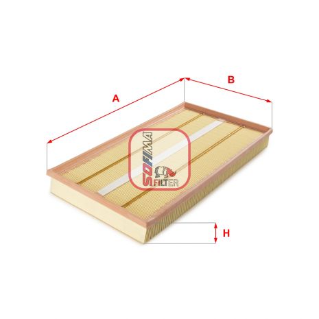 Фільтр повітряний MERCEDES-BENZ VITO, MERCEDES-BENZ VIANO, SOFIMA (S3257A)