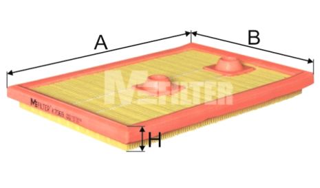 Фільтр повітряний CUPRA LEON, AUDI A3, SKODA OCTAVIA, M-FILTER (K7069)