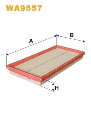 Фильтр воздушный FIAT 500, FIAT PANDA, WIX FILTERS (WA9557)