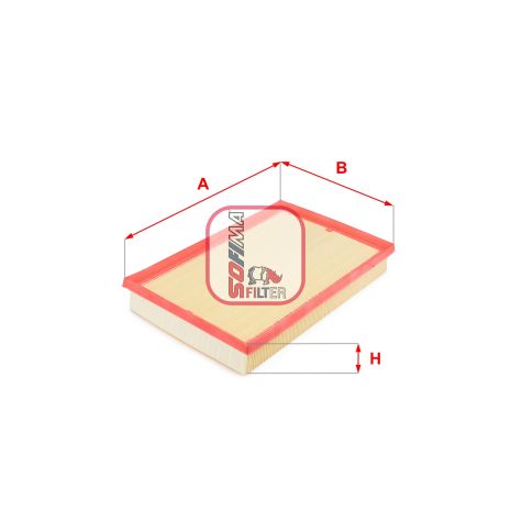 Фільтр повітряний SKODA OCTAVIA, SEAT CORDOBA, VW POLO, SOFIMA (S0602A)