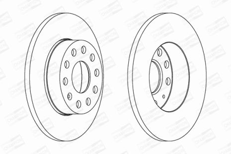 Диск тормозной SEAT TOLEDO, VW GOLF, SAAB 9-5, CHAMPION (562238CH)