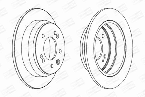 Диск тормозной KIA CEE'D, HYUNDAI ix35, HYUNDAI ELANTRA, CHAMPION (562553CH)