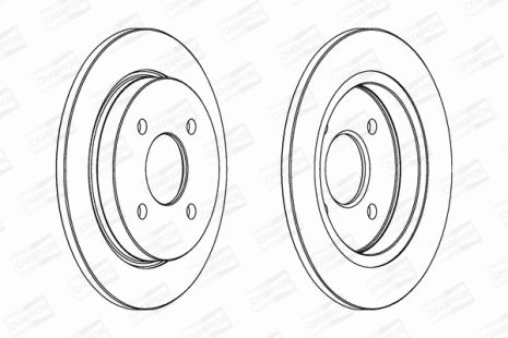 Диск тормозной TVR CHIMAERA, PANTHER KALLISTA, FORD FOCUS, CHAMPION (561375CH)