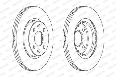 Диск тормозной DODGE RAM, NISSAN KUBISTAR, DACIA LOGAN, FERODO (DDF1096)