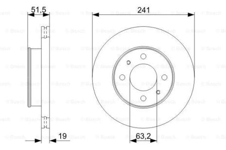 Диск тормозной HYUNDAI ACCENT, BOSCH (0986479377)