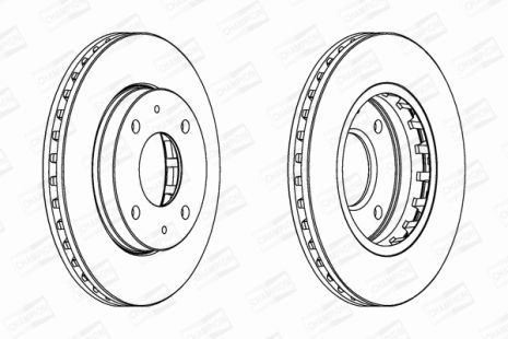 Диск тормозной KIA CERATO, SAAB 9-3, HYUNDAI MATRIX, CHAMPION (562459CH)