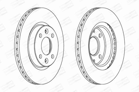 Диск гальмівний DODGE RAM, NISSAN KUBISTAR, DACIA LOGAN, CHAMPION (561997CH)