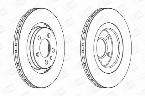 Диск гальмівний FORD CAPRI, SEAT LEON, VW GOLF, CHAMPION (562039CH)