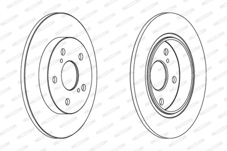 Диск гальмівний TOYOTA AURIS, TOYOTA COROLLA, FERODO (DDF1645C)