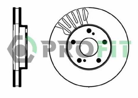 Диск гальмівний LEXUS GS, TOYOTA CAMRY, PROFIT (50100501)