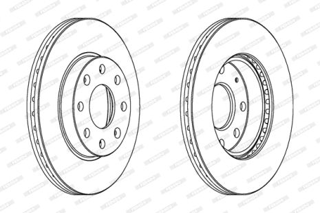 Диск тормозной CHEVROLET AVEO, DODGE NEON, OPEL ASTRA, FERODO (DDF1279C)