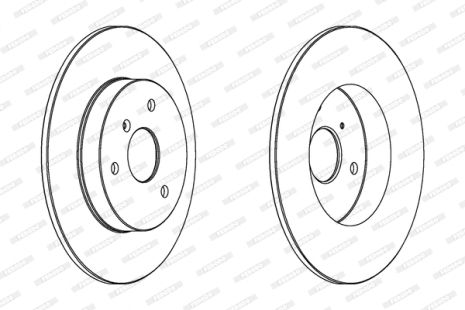 Диск тормозной SMART FORTWO, SMART ROADSTER, SMART CITY-COUPE, FERODO (DDF1111)