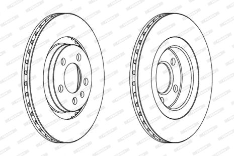 Диск гальмівний FORD CAPRI, SEAT LEON, VW GOLF, FERODO (DDF928)