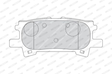 Комплект тормозных колодок, дисковый тормоз TOYOTA HARRIER, LEXUS RX, FERODO (FDB1731)