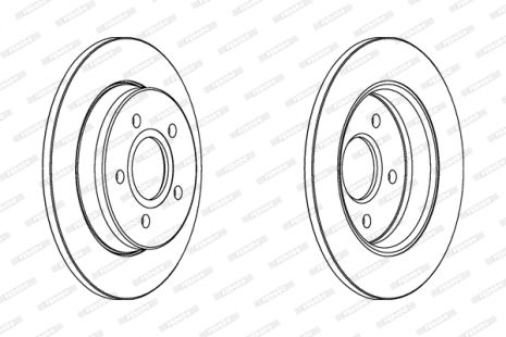 Диск гальмівний FORD FOCUS, FORD C-MAX, FERODO (DDF1226)