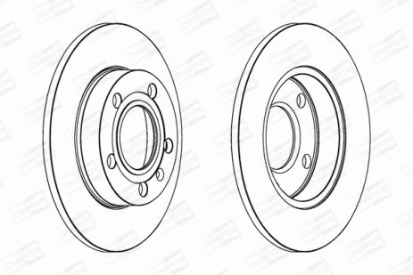 Диск гальмівний SEAT EXEO, AUDI A4, CHAMPION (562192CH)