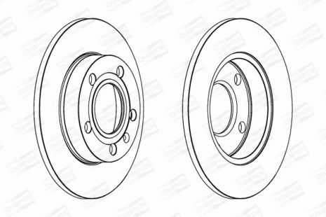 Диск тормозной SEAT EXEO, AUDI A4, CHAMPION (562192CH)