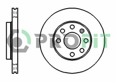 Диск тормозной CHEVROLET AVEO, DAEWOO KALOS, CHEVROLET SPARK, PROFIT (50101279)