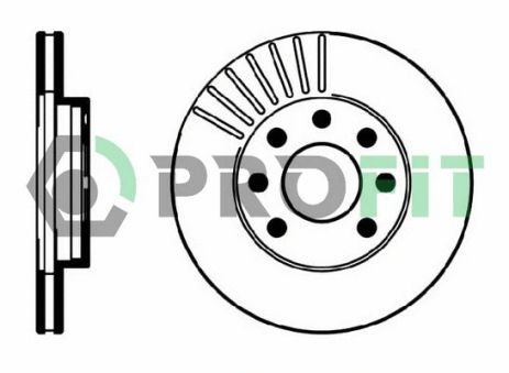 Диск тормозной CHEVROLET AVEO, DAEWOO KALOS, OPEL ASTRA, PROFIT (50100151)