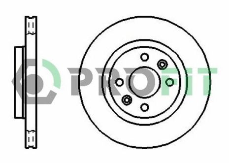 Диск тормозной DACIA LOGAN, RENAULT SANDERO/STEPWAY, RENAULT LOGAN, PROFIT (50101096)