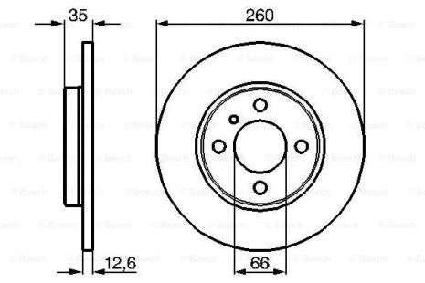 Диск тормозной BMW 3, BOSCH (0986478029)